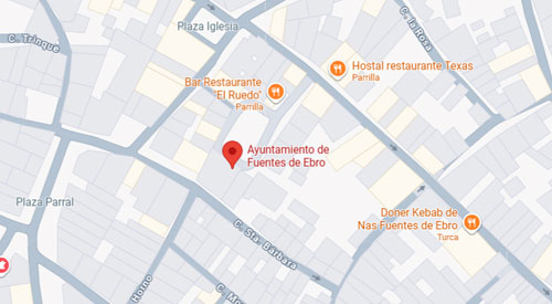 ubicación Registro Civil-Juzgado de Paz de Fuentes de Ebro